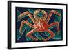 King Crab - Mosaic-Lantern Press-Framed Art Print