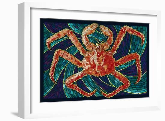 King Crab - Mosaic-Lantern Press-Framed Art Print