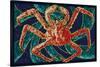 King Crab - Mosaic-Lantern Press-Stretched Canvas