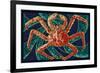 King Crab - Mosaic-Lantern Press-Framed Premium Giclee Print