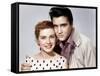 KING CREOLE, from left: Dolores Hart, Elvis Presley, 1958-null-Framed Stretched Canvas