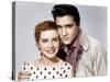 KING CREOLE, from left: Dolores Hart, Elvis Presley, 1958-null-Stretched Canvas