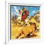 King Darius of Persia Hunting Lions-Mcbride-Framed Giclee Print