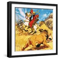 King Darius of Persia Hunting Lions-Mcbride-Framed Giclee Print