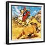 King Darius of Persia Hunting Lions-Mcbride-Framed Giclee Print