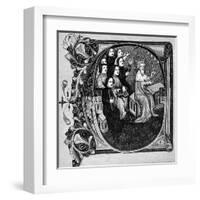 King David and His Choir-null-Framed Art Print