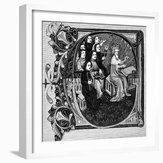 King David and His Choir-null-Framed Art Print