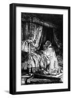 King David at Prayer, 1652-Rembrandt van Rijn-Framed Giclee Print