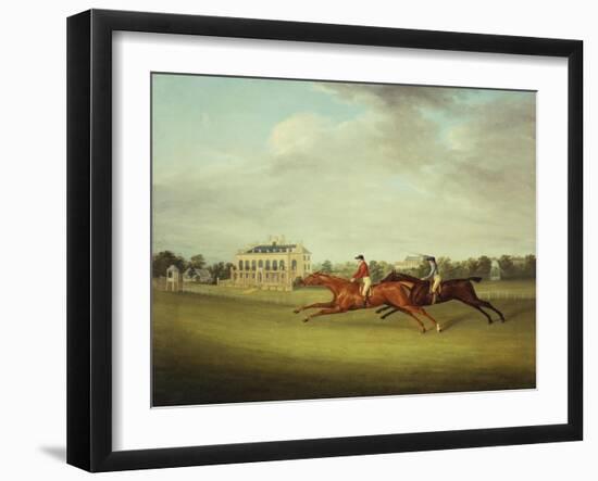 King David' Beating 'surveyor' for the Coronation Cup at Newcastle on July 5, 1815-John Nost Sartorius-Framed Giclee Print