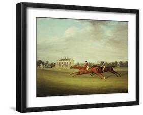 King David' Beating 'surveyor' for the Coronation Cup at Newcastle on July 5, 1815-John Nost Sartorius-Framed Giclee Print