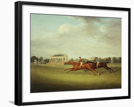 King David' Beating 'surveyor' for the Coronation Cup at Newcastle on July 5, 1815-John Nost Sartorius-Framed Giclee Print