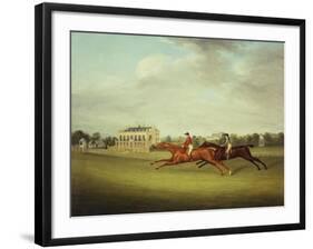 King David' Beating 'surveyor' for the Coronation Cup at Newcastle on July 5, 1815-John Nost Sartorius-Framed Giclee Print