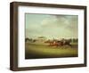 King David' Beating 'surveyor' for the Coronation Cup at Newcastle on July 5, 1815-John Nost Sartorius-Framed Premium Giclee Print