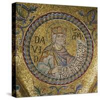 King David (Detail of Interior Mosaics in the St. Mark's Basilic), 13th Century-null-Stretched Canvas