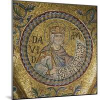 King David (Detail of Interior Mosaics in the St. Mark's Basilic), 13th Century-null-Mounted Giclee Print