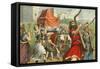 King David Fetching the Ark of the Covenant-English School-Framed Stretched Canvas