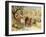 King David fleeing from Jerusalem is cursed by Shimei - Bible-William Brassey Hole-Framed Giclee Print