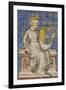 King David from the Bible Historiale, c.1360-70-French School-Framed Giclee Print