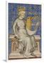 King David from the Bible Historiale, c.1360-70-French School-Framed Giclee Print