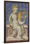 King David from the Bible Historiale, c.1360-70-French School-Framed Giclee Print
