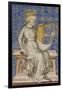 King David from the Bible Historiale, c.1360-70-French School-Framed Giclee Print