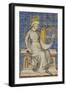 King David from the Bible Historiale, c.1360-70-French School-Framed Premium Giclee Print