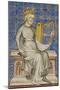 King David from the Bible Historiale, c.1360-70-French School-Mounted Premium Giclee Print