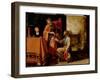 King David Handing the Letter to Uriah, 1611 (Paint on Panel)-Pieter Lastman-Framed Giclee Print