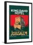 King David Hotel Luggage Label-null-Framed Art Print