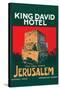 King David Hotel Luggage Label-null-Stretched Canvas