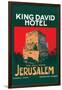 King David Hotel Luggage Label-null-Framed Art Print