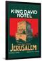 King David Hotel Luggage Label-null-Framed Art Print