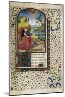 King David in Prayer (Book of Hour), 1450-1499-null-Mounted Giclee Print