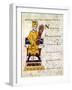 King David Playing a 'Lyre, 10th-11th Century-null-Framed Giclee Print