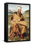 King David Playing a Psaltery-Girolamo Da Santa Croce-Framed Stretched Canvas