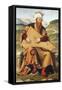 King David Playing a Psaltery-Girolamo Da Santa Croce-Framed Stretched Canvas