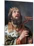 King David Playing the Harp, 1622-Gerrit van Honthorst-Mounted Giclee Print