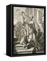 King David Playing the Lyre, 1724-Benedetto Marcello-Framed Stretched Canvas