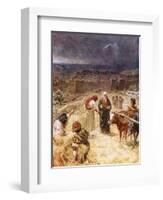 King David Purchasing the Threshing Floor-William Brassey Hole-Framed Premium Giclee Print