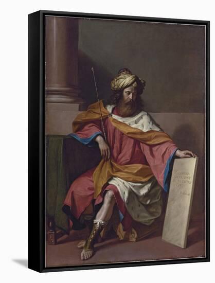 King David-Guercino-Framed Stretched Canvas