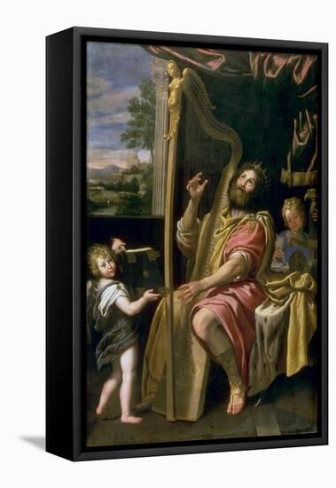 King David-Domenichino-Framed Stretched Canvas