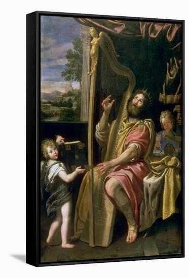 King David-Domenichino-Framed Stretched Canvas