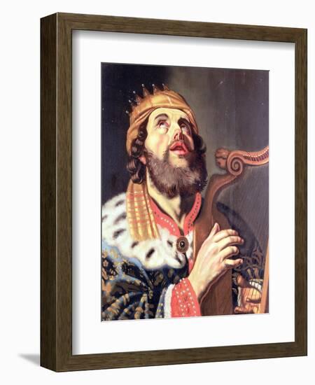 King David-Gerrit van Honthorst-Framed Giclee Print