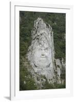 King Decabalus Rock Carving, Danube Gorge, Romania, Europe-Rolf Richardson-Framed Photographic Print