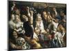 King Drinks, 1640-Jacob Jordaens-Mounted Giclee Print