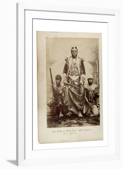 King Duke of Duke Town, Old Calabar, West Africa, C.1890-null-Framed Giclee Print