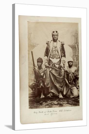 King Duke of Duke Town, Old Calabar, West Africa, C.1890-null-Stretched Canvas