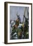 King Edward Iii of England Leading the English Army across the Somme in France-null-Framed Giclee Print