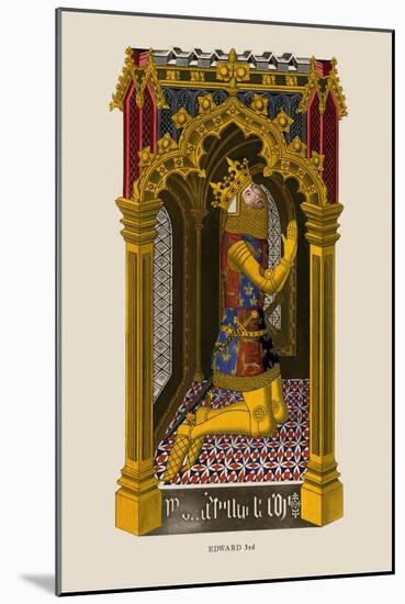 King Edward III-H. Shaw-Mounted Art Print