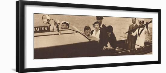 'King Edward Returning to His Yacht from the Island of Rab', 1937-Unknown-Framed Photographic Print
